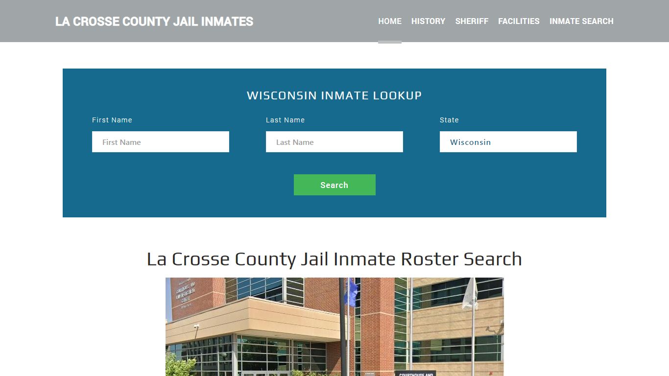 La Crosse County Jail Inmate Roster Lookup, La Crosse, WI